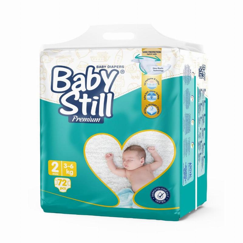 Підгузки дитячі BABY STILL JUMBO PACK, «ДЖАМБО» пакет, розмір 2 (3-6 кг)